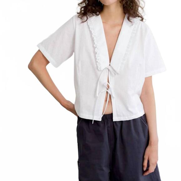 A BRONZE AGE Tops - NEW A BRONZE AGE marinero top in solstice white